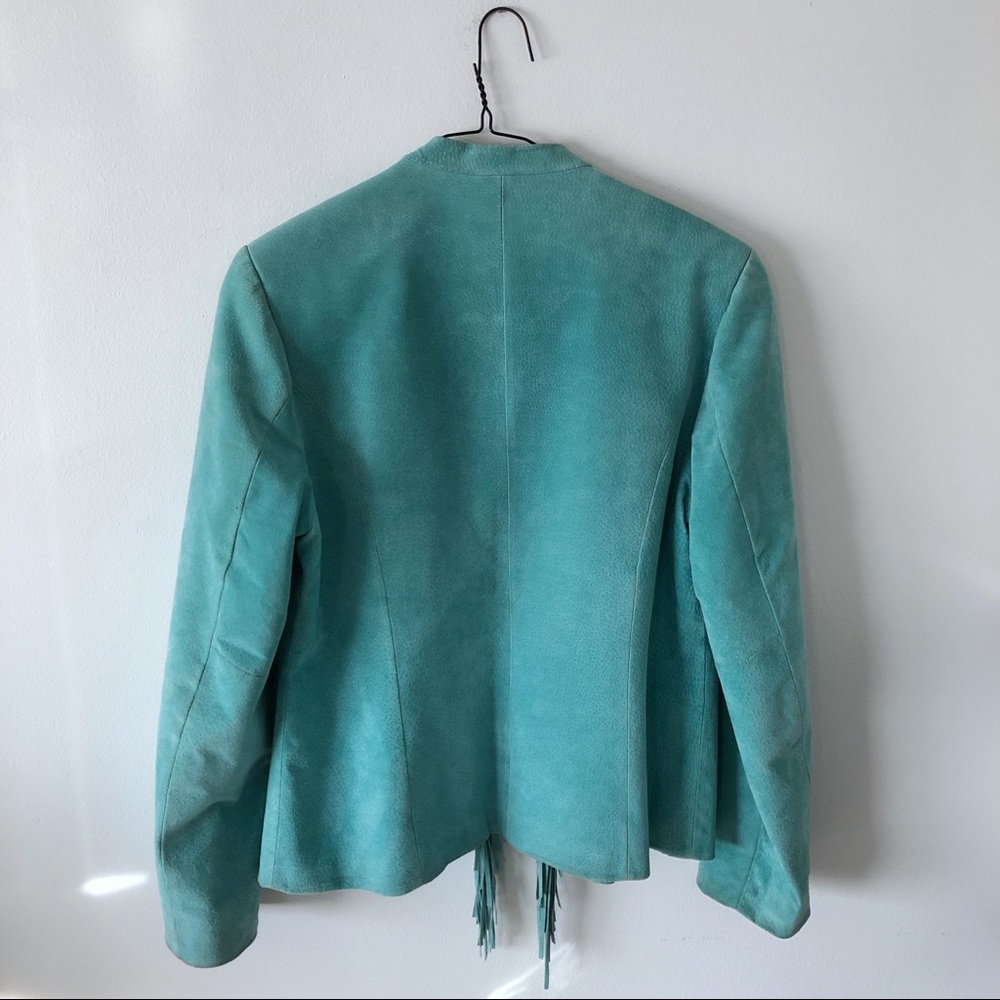 Turquoise Fringe Jacket - Picture 5 of 5